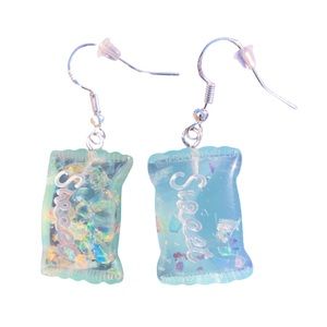 2/$12 Blue Sweet Candy Dangle Earrings